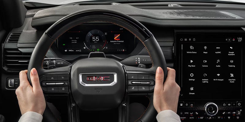 GMC Acadia modern dashboard controls