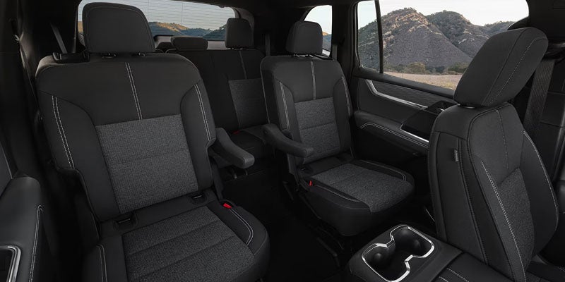 GMC Acadia interior with ample passenger space